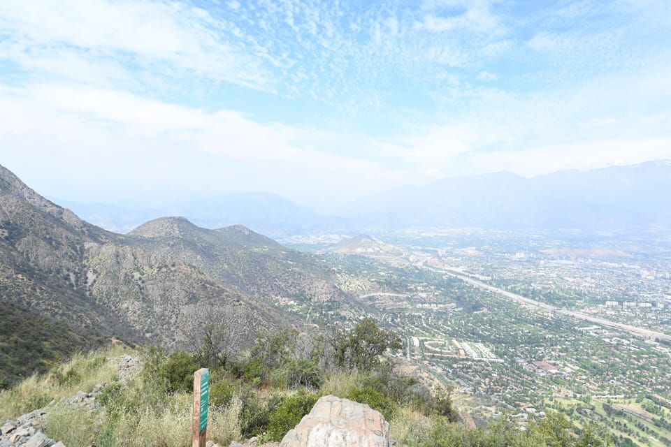 Bild vom Berg und Ausblick