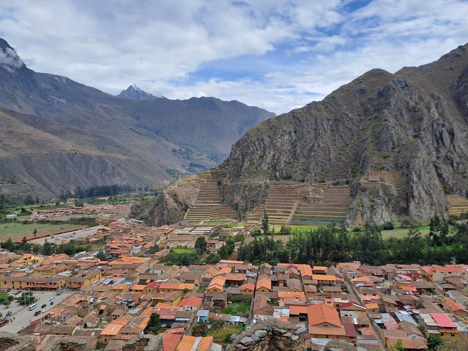 Eine der Ruinen von Ollantaytambo, wobei es sich hier um die größte und beeindruckendste handelt.